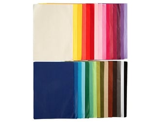 Tissuepapier A4 14g assorti/pk30x10v