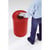 Prullenbak, zelfdovend inhoud 50 l, h x Ø = 625x335 mm bak zwart / zelfdovend deksel zwart