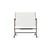 Mobiel whiteboard NATURAL staal, gelakt h x b x d = 1720x1620x640 mm
