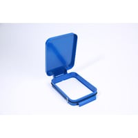Deksel, hoekig voor afvalbakken voor kringloopmateriaal (Kleur: Blauw)