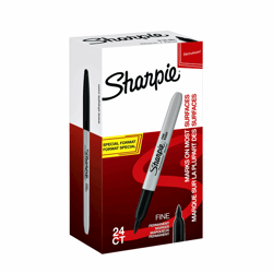 VILTSTIFT SHARPIE ROND 1.0MM F ZWART artikel afbeelding