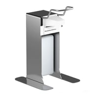 Universele dispenser van aluminium h x b x d = 269x172x172 mm voor 500 ml