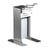 Universele dispenser van aluminium h x b x d = 269x172x172 mm voor 500 ml