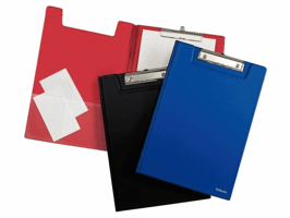 Klembordmap Esselte met kopklem PP A4 rood