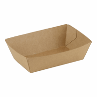 FSC® kraft/PLA coated snackbakje 87x52x32mm A6
