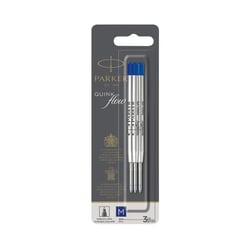 Balpenvulling Parker Quinkflow blauw 0.7mm  blister à 3 stuks