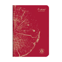 Notitieboek CF A5 gelinieerd 48 vel rood