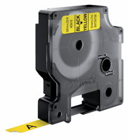 Dymo D1 labeltape 9 mm Zwart op geel 40918
