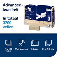 Handdoek Tork Xpress Soft Natural Multifold Advanved H2 213x240mm 130299 180vel