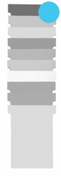 Nobo T-planbordkaarten index 1,5, ft 53 x 45 mm, blauw artikel afbeelding