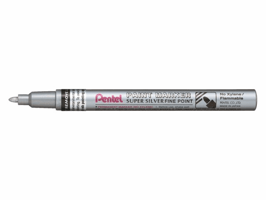 viltstift Pentel MSP10 rond 1.5mm zilver