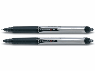 ROLLERPEN PILOT HI-TECPOINT V5 RT DRUKKNOP 0.25MM ZWART artikel afbeelding
