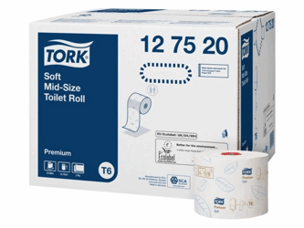 TOILETPAPIER TORK 2LAAGS WIT 127520  COMPACT T6  artikel afbeelding