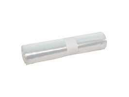 Zakken. Materiaal LDPE. Breedte 90 cm x Lengte 120 cm. Inhoud 190 liter. Dikte 100 micron. Kleur Wit. Verpakt per 10 rol á 10 zakken