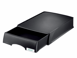 Leitz Brievenbak Plus met lade Zwart