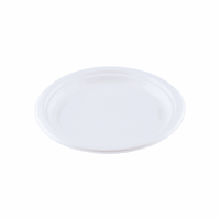 Suikerriet bord 18cm Ø, kleur wit