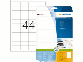 Etiket HERMA 5051 48.3x25.4mm premium wit 1100 stuks
