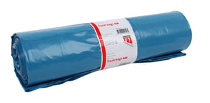 Afvalzak Quantore LDPE T50 240L blauw extra stevig 10 stuks