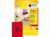 ETIKET AVERY L6003-25 63.5X29.6 NEON ROOD 675ST artikel afbeelding
