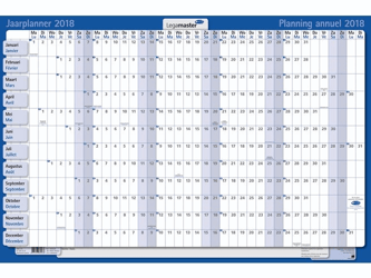 Jaarplanner 2022 Legamaster 60x90cm horizontaal gelamineerd artikel afbeelding