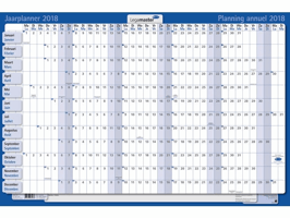 Jaarplanner 2024 Legamaster 90x60cm horizontaal gelamineerd