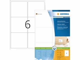 Etiket HERMA 4653 99.1x93,1mm premium wit 600 stuks