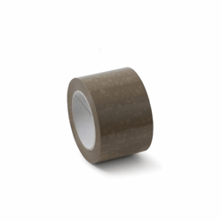 Zelfklevend plakband PVC - extra sterk bandbreedte 75 mm, bruin, VE = 24 rollen