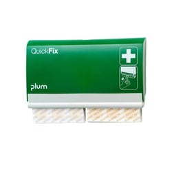 Pleisterdispenser QuickFix met 45 waterdichte en 45 elastische pleisters groen