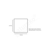 Servet gerecycled/ongebleekt 25x25cm ¼ vouw double point