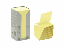 Recycled Z-Notes Canary Yellow™, 76 x 76 mm, Geel