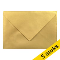 Envelop C5 120g goud/pk5