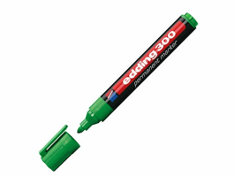 Edding Permanent marker 300 1,5 - 3 mm, groen (pak 10 stuks) artikel afbeelding