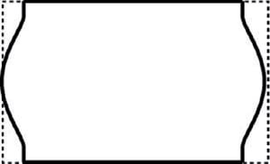Prijsetiket 16x26mm Open-Data S14/Sato Judo permanent wit 1000 stuks