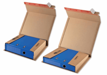 Colompac ordnerverpakkingen 320x290x35 - 80mm. Kleur: Bruin. CP 050.01 artikel afbeelding
