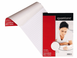 Schrijfblok Quantore A5 lijn 100vel 60gr