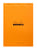 Schrijfblok Rhodia A4 lijn met kantlijn 80 vel 80gr oranje