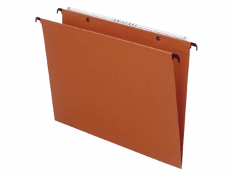 Esselte Hangmap Orgarex Dual Uniscope Verticaal, 330 mm (345 x 245 mm), V-bodem, oranje (pak 25 stuks) artikel afbeelding