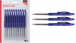Balpen Quantore drukknop blauw