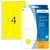 Etiket HERMA 2491 52x82mm geel 128 stuks