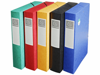 Dossierbox Exacompta NF A4 60mm ass/pk10 artikel afbeelding