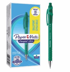 BALPEN PAPERMATE FLEXGRIP RETRA MEDIUM GROEN artikel afbeelding
