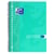 Collegeblok Oxford School A4 ruit 10x10mm 23-gaats 160 pagina's 80gr assorti