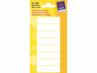 ETIKET AVERY ZWECK 3086 50X14MM 64ST artikel afbeelding