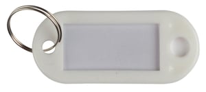 Sleutellabel 50x12mm wit/pk 10