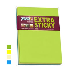 Notitieblok Stick'n 203x152mm ass/pk4x45