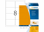 ETIKET HERMA 5145 99.1X67.7MM A4 LC 160ST FL OR artikel afbeelding