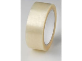 Verpakkingstape, 25 mm x 66 m, Helder (pak 6 rollen)