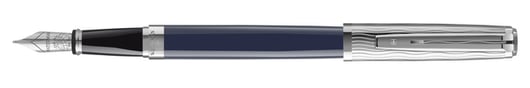 Waterman Exception L'Essence du Bleu Gift Box Blue Lacquer CT Vulpen – Blauw/Zilverwit/Zwart - Maat: M = Medium