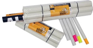 Verzendkoker CleverPack A2 450x50x1.5 met doppen wit pak à 5 stuks