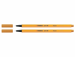 Fineliner STABILO point 88/26 fijn abrikoos
